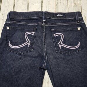 Rock & Republic Kasandra Flare Denim Jeans Boot Cut Purple